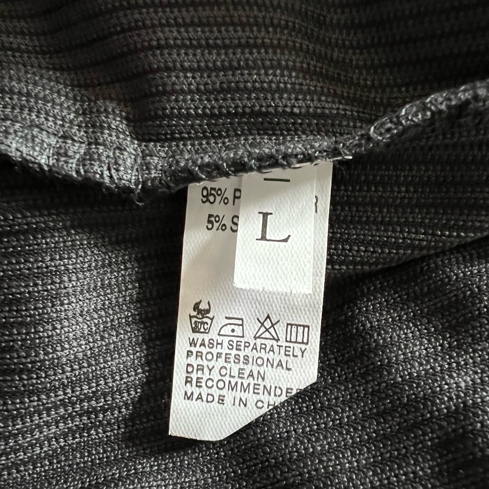 NWOT Charcoal Faux Corduroy Crewneck Pullover Sweater & Joggers Matching Set - Picture 4 of 7